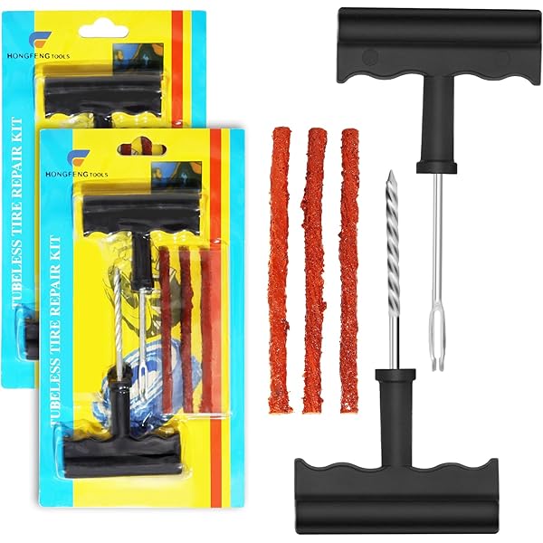 Kit Riparazione Pneumatici Auto/Moto - 40 Viti Con Mastice, Cacciavite, Per Forature D'Emergenza - Foto 13