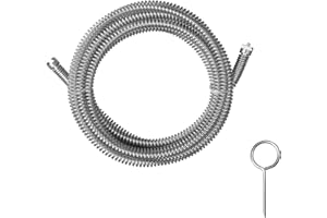 GYHMTOO Desatascador Tuberias 5m Diámetro 12 mm, Sirga para Desatascar Tuberias Profesional,Desatascador Fregadero,Alambre Desatascador