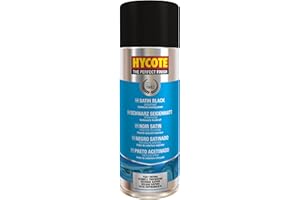 Hycote Fast Drying Aerosol Car Spray Paint, Satin Black, 400 ml