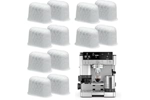 KUNOLI Filtros de café para Ninja Luxe Cafe, paquete de 12 filtros de agua de carbón activado para accesorios de máquina de café Ninja, compatible con Ninja Luxe Café Premier Espresso Machine ES601UK y Pro