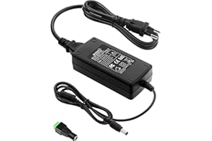ALITOVE Power Supply 12 V 5 A LED Transformer 230 V to 12 V Voltage Converter Adapter 12 Volt 60 W Universal Power Supply Transformer 5.5 x 2.5 mm DC Output Socket for 5050 3528 LED Strip Monitor,