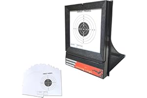 HASLED Cible Pliable pour Tir à Air Comprimé avec Filet Récupérateur - Inclut 20 Cibles Papier (pour Billes BB/Soupes/Eau)