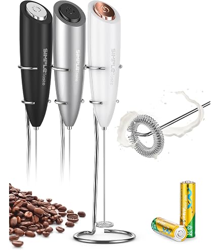 Mousseur à Lait électrique Celesta - 3 Vitesses, Double Tête (mousse Lait + Fouet œufs), Rechargeable USB