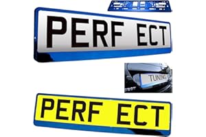 TAPORT 1x Car Registration License Number Plate Surround Holder Frame ALL STYLES (BLUE)