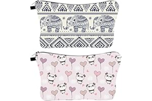 FAVORTALK Make Up Purse 2 Pcs Small Make Up Bags Cute Cosmetic Bags Makeup Bag with Zipper Small Portable Hanging Cosmetic Bag Mens Multifunctional Pouch Bags with Zipper, B16813