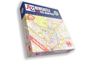 ALL JIGSAW PUZZLES A to Z Map of Newcastle Jigsaw Puzzle For Adults - 1000 Piece Jigsaw Puzzle Gift - Map jigsaw Puzzles, Map Gift