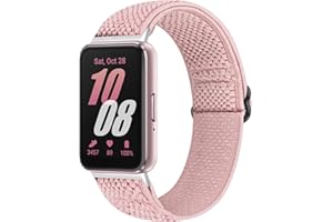 Yunshare Elastische Nylon Armband Kompatibel mit Samsung Galaxy Fit 3, Verstellbare Dehnbare Nylon Ersatzarmband für die Galaxy Fit3 SM-R390 für Damen Herren