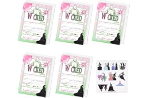 GONGGI 5/10PCS Birthday Card with Envelopes, Let's Have A Good Time Invites Cards with Waterproof Sticker, Viewing Party Invites for Adults Kids