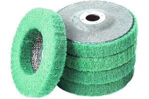 SEIYOGDS CSD Scheibe Schleifscheibe, Grobreinigungsscheibe Reinigungsscheibe für Winkelschleifer Reinigen, Entfernen von Farbe Rost Schweißnähte und Oxidation (5 Stücke-100 * 15mm)