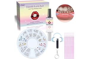 TPYAG Zahnschmuck Set，Zahnstein Schmuck,Tooth Gem Kit mit 139* Kristalle，Glitzernde & Entfernbare Zahnschmucksteine für Partys, Cosplay und Nageldesign