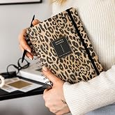 PAPERORA A5 Spiralli S&uuml;resiz Planlayıcı Ajanda Leopar - 15x21