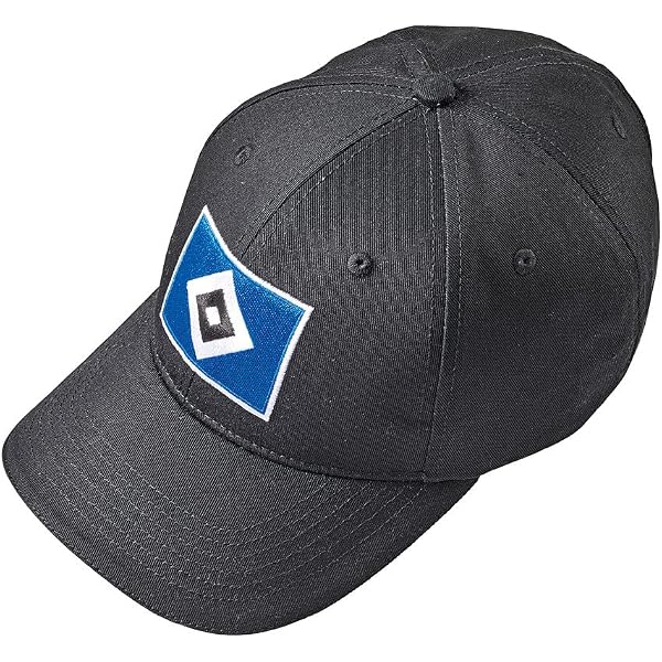 HSV Cap „Konrad“ Schwarz – Basecap Mit Camouflage-Muster, HSV-Schriftzug & Raute, Größenverstellbar
