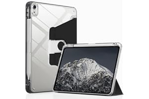 TXWLLIU Etui do iPada Air 11 Cala M3/M2 (7/6. Generacja, 2025/2024) i iPada Air 5/4. Generacja (2022/2020) 10,9 Cala, Obrotowe o 360 Stopni Składane Etui Ochronne, Czarny