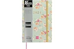 Finocam - Agenda Dotted 16 Meses 2023 2024 Semana Vista Horizontal Septiembre 2023 - Diciembre 2024 (16 meses) Bloom Internacional