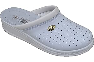 Sanital Light 1350 - Sabot pour Femme en Cuir pour la Maison avec Une Premiere Anatomique en Cuir Anti-Shock