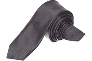 Trimming Shop Skinny Neck Tie 5cm Solid Colour Slim Ties Soft Polyester for Formal Wear Skinny Ties Unisex Classic Formal Business Necktie for Weddings, Prom, Celebration, Parties & Business Meeting