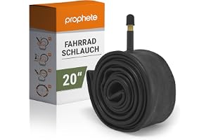 Prophete cykelslang 20 tum, bilventil, ETRTO 47–406, 50–406, 54–406, 57–406, lämplig från 50 x 1,75 tum till 50 x 2,125 tum