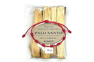 arana's - Palo Santo para Quemar - Madera Sagrada, Incienso 100% Natural de Peru - Aleja energías negativas y atrae Las positivas - Palosanto Primera Calidad - Amuletos de la Suerte (1 Pack)