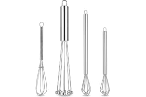 4 Stycken Mini Visp Set, Visp Set Rostfritt Stål, Inklusive Ballong