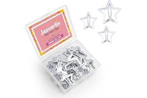 JASVERLIN Stjärnhårklämmor, 3,1 cm och 4 cm söta Kawaii snaphårspännen för kvinnor flickor tonåringar, Y2K mode festival rave
