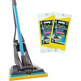 Addis Self Ringing Mop Addis Superdry Sponge Floor Mop | Self-Wringing Mop with 2 Refills ...
