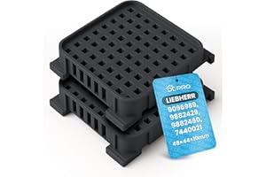 DL-pro Fresh Air Lot de 2 filtres à charbon actif 48 x 44 x 10 mm pour Liebherr 9096989 9882429 9882460 7440021 Filtre à charbon pour réfrigérateur et congélateur