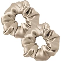 Slip Midi Scrunchies Aus 100 % Maulbeerseide – Set Mit 5 Farben, Schonend Fürs Haar, Reduziert Haarbruch