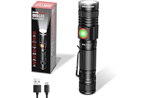 DARKBEAM LED ficklampa uppladdningsbar USB 2000 höga lumen | små och ljusa ficklampor, flashlight fokus justerbar vattenbestä