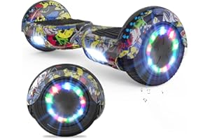 ‎VOUUK VOUUK Hoberboard 6,5-Zoll-Hoverboard mit Zwei Rädern, Mit Bluetooth-Lautsprecher, Mit LED-Lichtern Geeignet für Kinder und Erwachsene
