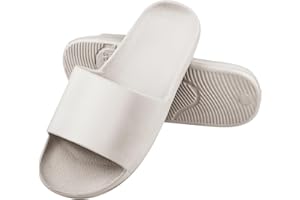 AUFIKR Sandales à enfiler pour homme et femme - Sandales à bout ouvert - Pour salle de bain, plage, intérieur