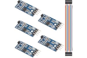 Youmile 5 piezas 3144E Módulo de sensor de efecto Hall Sensor de velocidad Módulo de sensor magnético Sensor de conteo Detector magnético T104 con cable DuPont