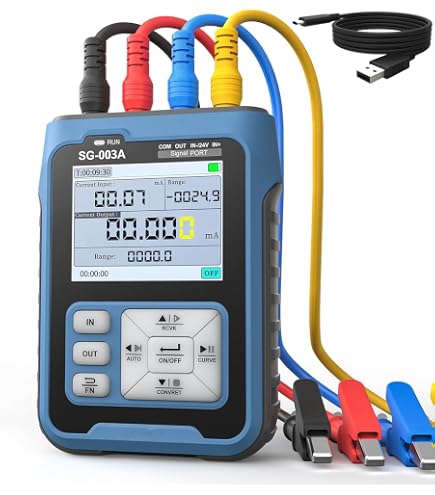 Générateur De Signal Amélioré -10V à +10V / 0-22mA - Avec Batterie Intégrée Pour Débogage PLC, Servomoteurs, Variateurs