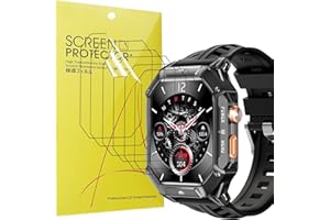 Blueshaweu Folia ochronna kompatybilna z OUKITEL Smartwatch męski BT80, HD, przezroczysta, elastyczna folia ochronna na wyświetlacz TPU [6 sztuk] do smartwatcha OUKITEL BT80 2,13 cala (przezroczysta)