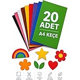 Nistabolje Ke&ccedil;e Karışık Renk 20 Adet - A4 Boyutunda 20x30 Cm.