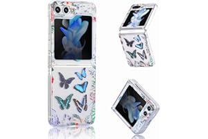 YKNIUFLY Fundas para Samsung Galaxy Z Flip 5 Funda, Protección Todo Incluido, Transparente, TPU Duro, Resistencia a Caídas, Carcasa Funda para Samsung Galaxy Z Flip 5 Case.(Azul)