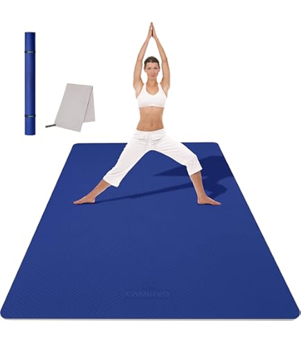 Odoland Grote Yogamat 200 x 130 x 0.6cm, Fitnessmat 6 mm