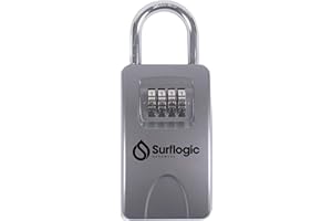 SURF LOGIC Surflogic 59131 - Candado Guarda Llaves Standard, Plata, 76 x 190 x 45 mm