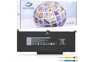 ANTIEE F3YGT Laptop Batería para DELL Latitude 12 7000 7280 7290 Latitude 7380 7390 7480 7490 E7480 E7280 Notebook 0F3YGT DM3WC DM6WC 0DM3WC 2X39G KG7VF V4940 451-BBYE 7.6V 60Wh