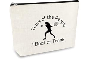MIKELA Tennis Player Gift for Women Tennis Cosmetic Bag Tennis Lovers Gift Makeup Bag Inspirational Gift for Tennis Girl Tennis Teams Tennis Coach Tennis Mom Gift Christmas Birthday Gift for Tennis Friends