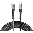 LENTION USB C to USB C Cable 3.3ft 100W, Type C 20V/5A Fast Charging Braided Cord Compatible 2023-2016 MacBook Pro, New iPad Pro/Air/iPhone 15, Surface, Samsung Galaxy S20/S10/S9/S8/Plus/Note, (Gray)