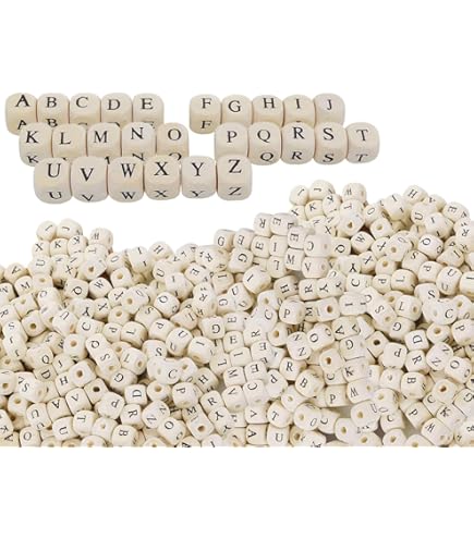 SUNNYCLUE 400 stuks harsalfabetkralen, kleurrijke letterkralen in