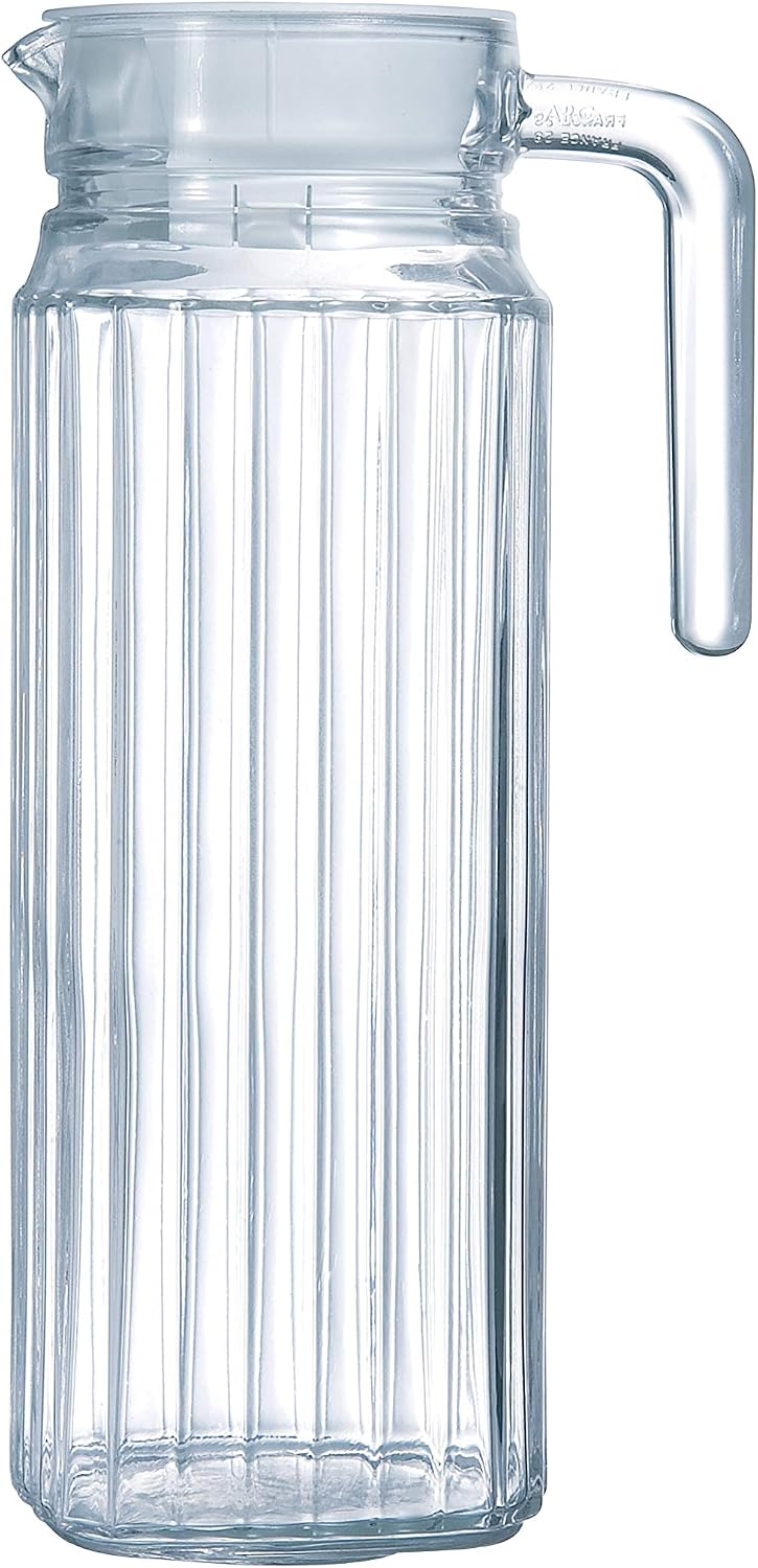 Luminarc Quadro Jarra Vidrio Con Tapa 1,1l Sodo Apto Frigorífico No Apto Microondas Reciclable
