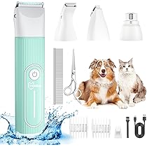 Hundetrimmer Mit Staubsauger - Leise Schermaschine Für Pfoten & Gesicht