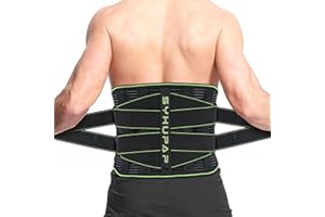 SYXUPAP Fascia per Schiena, Cintura Lombare di Sostegno, Cinghie di Supporto Regolabili con sistema a doppia carrucola