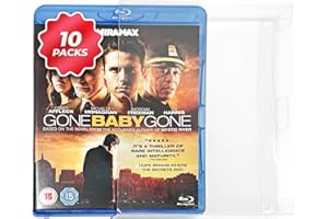 EXTREMEGRIPPRO Lot de 10 housses de protection pour Blu-Ray Steelbook 0,35 mm en PET transparent sur mesure pour tranche visible sans J-Card