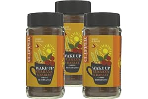Clipper Organic Wake Up Coffee Alternative 125g | Natural Guarana & Barley Blend |New Branding of Whole Earth Organic Wake up | From SuperfoodUK (Pack of 3)
