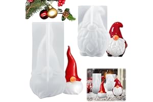 DOWNDRIFT 2 Stück Silikonform Weihnachtswichtel, 3D Weihnachtswichtel Silikon,Wichtel Silikonform Silikonform Wichtel für Seife Kerze Aromasteinen Winter Weihnachtsschmuck