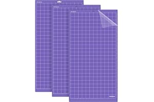 DOOHALO Strong Grip Cutting Mat for Cricut Maker/Explore Air 2/One,3 Pack 12" x 24"Grip Cutting Mats,Non-Slip Adhesive Sticky Vinyl Cutting Mats,Replacement Accessories for Cricut