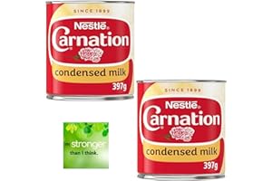 GENERIC Carnation Sweetened Condensed Milk 397g (Pack of 2) With Oerich Inspirational Card