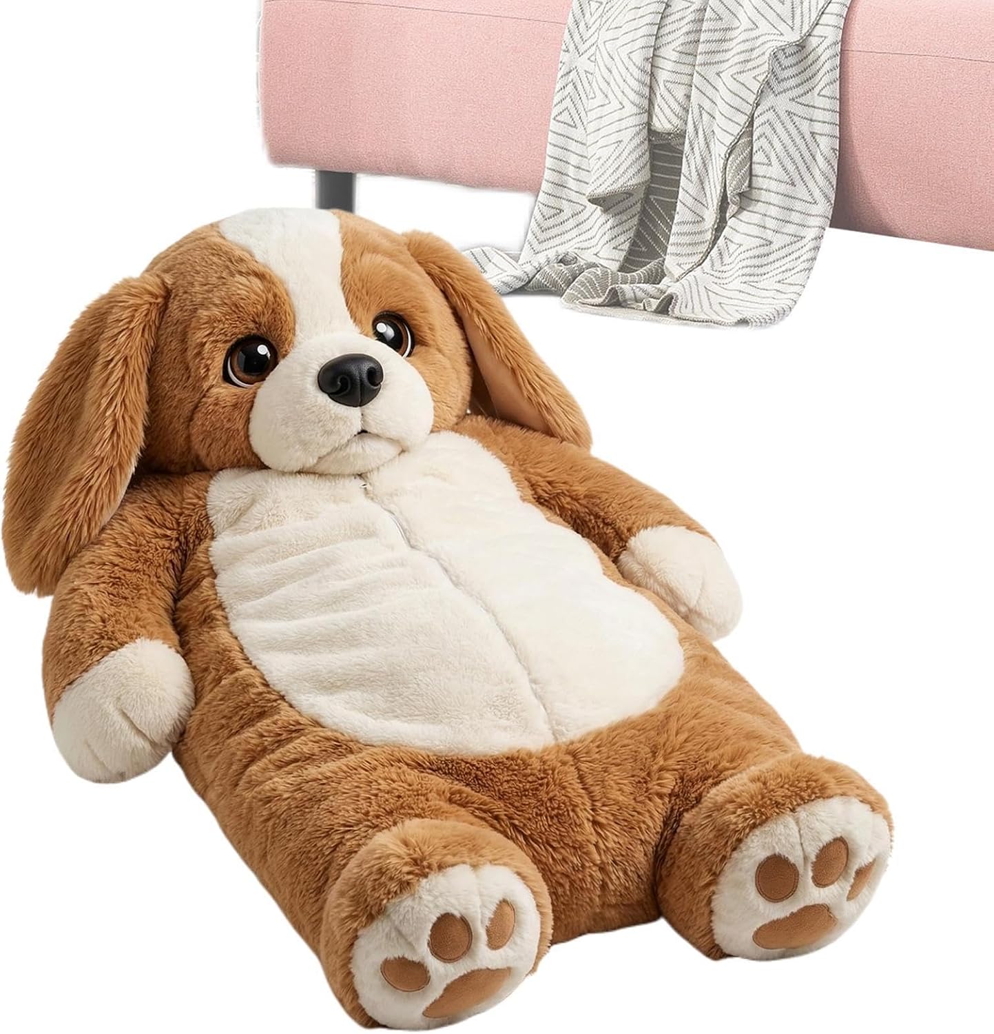 Dog Sleeping Bag for Adults, Adult Animal Sleeping Bag, Giant Plush Envelope Design for Camping & Sleepovers, Dog Themed Warm Blanket For Home, Camping, Travel Living Room Dorm